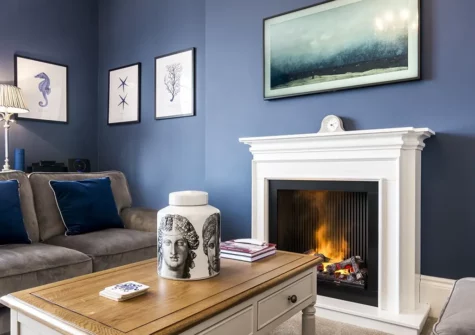 The living area at What A Catch, Tenby