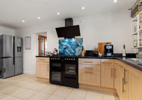 The kitchen at Woodfield House, Tenby