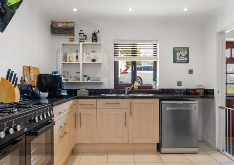 The kitchen at Woodfield House, Tenby