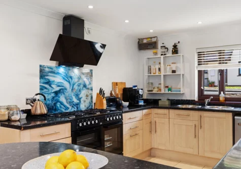 The kitchen at Woodfield House, Tenby