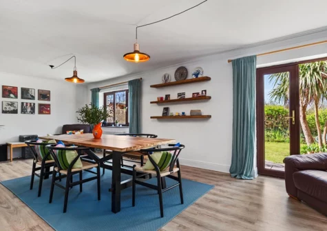 The dining room at Woodfield House, Tenby