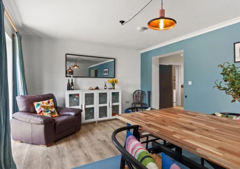 The dining room at Woodfield House, Tenby