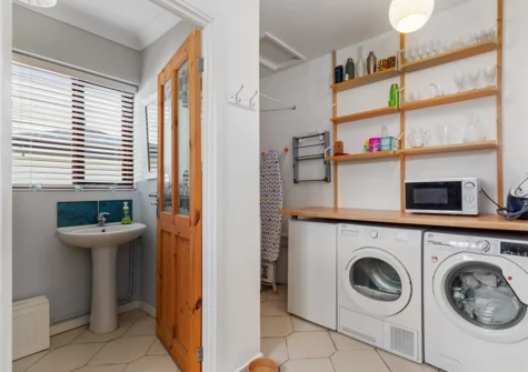 The utility room at Woodfield House, Tenby