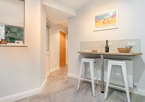 The kitchen at Worcester Cottage, Tenby