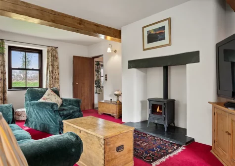 The living area at Worthy House, Saint Florence