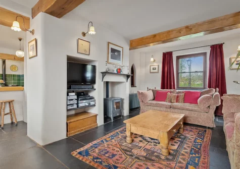 The living area at Worthy House, Saint Florence