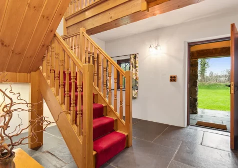 The entrance hallway at Worthy House, Saint Florence